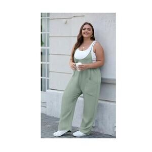 Womens Plus Size Jumpsuit Adjus table Strap 4X